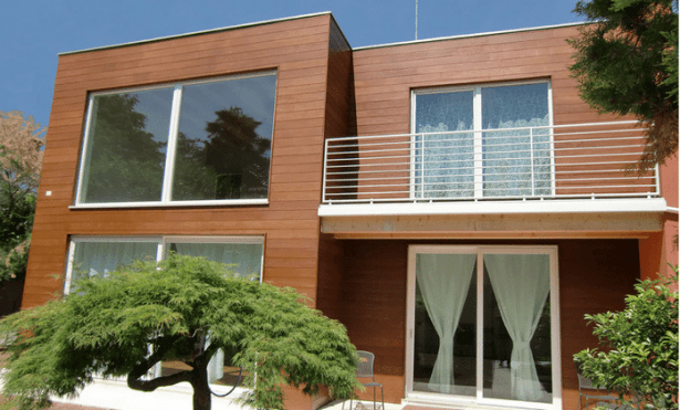 Отделка фасадов подготовленной древесиной, идеальный вариант отделки (облицовка натуральной древесиной)!